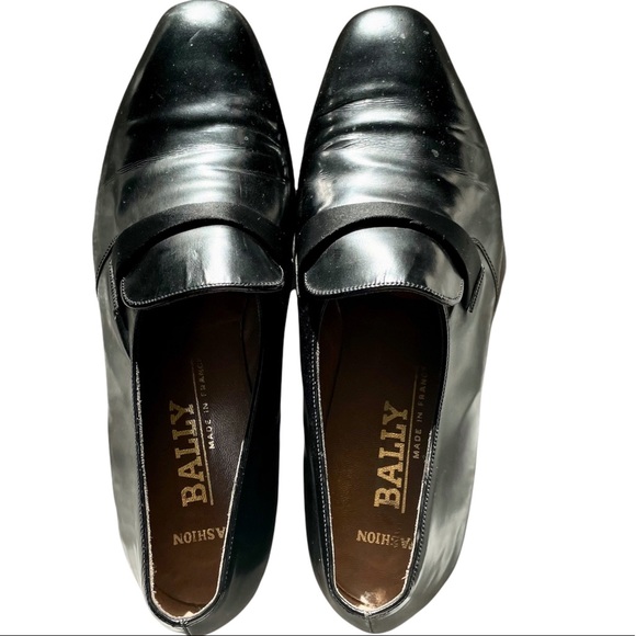 Rochester Bally Mens Shoes Black Sz. 8M S - Picture 5 of 15